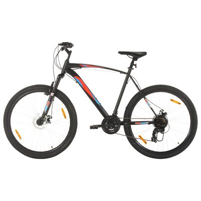 vidaXL Планински велосипед 21 скорости 29 цола 53 см рамка черен