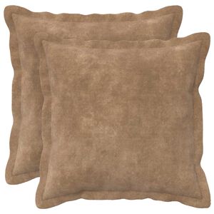 vidaXL Калъфка за възглавница 2 pcs HOUTEN Таупе 30 x 30 cm