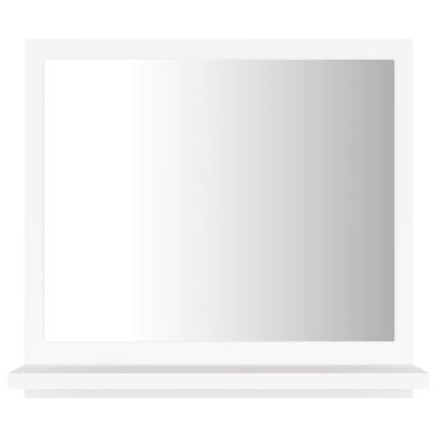 vidaXL Огледало за баня, бяло, 40x10,5x37 см, ПДЧ