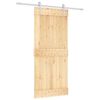 vidaXL Преплъзваща се врата Естествено и бяло 90 x 210 cm