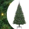 vidaXL С изкуствено коледно дърво с 300 LED светодиода Зелен 210 cm