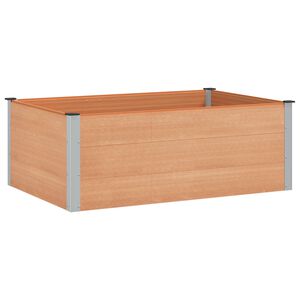 vidaXL Градинска повдигната леха Кафяво 150 x 100 x 54 cm