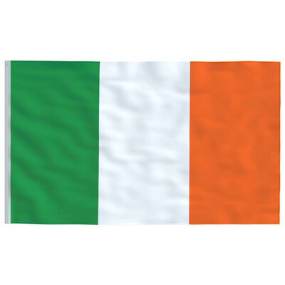 vidaXL Флаг на Ирландия и стълб 6,23 м алуминий