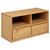 vidaXL ТВ шкаф SAUDA, дъб, 99x43x55 см, бор масив