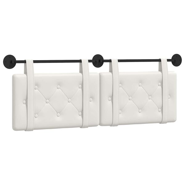 vidaXL Висяща табла Монтиране на стена Бял 150 x 55 x 5 см Изкуствена