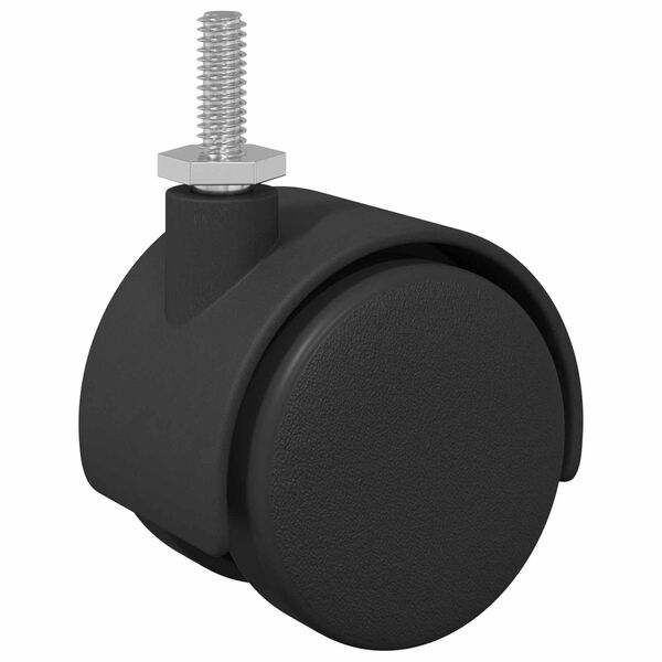 vidaXL Колела 12 pcs Черно 40,1 x 37,8 мм PP и желязо