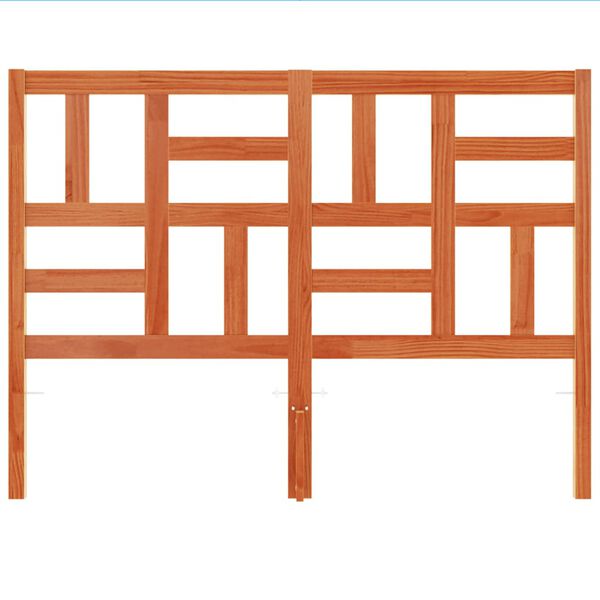 vidaXL Горна табла за легло, восъчнокафява, 180 см, масивно дърво бор