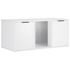 vidaXL Мебел за котешка клетка Бяло 100 x 49 x 45 см