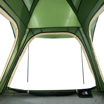 vidaXL Къмпинг палатка 4 души зелена бързо освобождаване водоустойчива