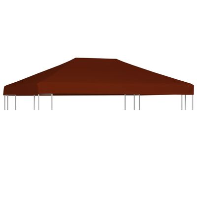 vidaXL Покрив за шатра, 310 г/м², 3x4 м, керемиден цвят