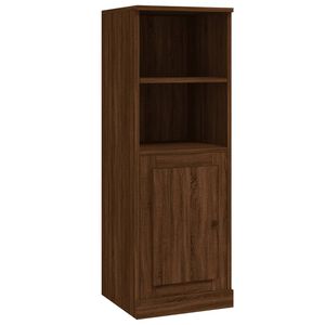 vidaXL Висок шкаф, кафяв дъб, 36x35,5x103,5 см, инженерно дърво