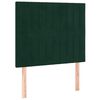 vidaXL Рамка за легло без матрак, тъмнозелена, 100x200 см, кадифе