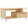 vidaXL Кафе маса, дъб сонома, 90x49x45 см, инженерно дърво