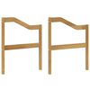 vidaXL Модул за подлакътници 2 pcs Бяло 59 x 4 x 73 см