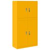 vidaXL Шкаф за съхранение 2 бр. Горчично жълто 90 x 40 x 175 см