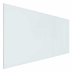 vidaXL Стъклена плоча за камина Прозрачен 100 x 50 cm Стъкло