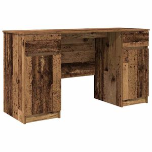 vidaXL Бюро Старо дърво Инженерна дървесина 140 x 49 x 76 см