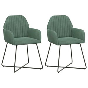vidaXL Обедени столове 2 pcs Кадифе Морско зелено 55 x 50 x 84 см