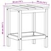 vidaXL Странична маса Adirondack Бяло 38 x 38 x 46 см HDPE