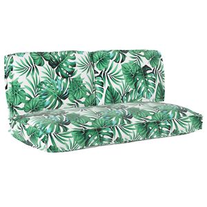 vidaXL Комплект възглавници Листо 3 pcs Мотив с листа Оксфордска тъкан