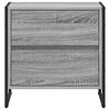 vidaXL Нощно шкафче Сив Сонома 50 x 39.5 x 50 см Инженерно дърво