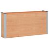 vidaXL Градинска повдигната леха Кафяво 150 x 30 x 72 см алу.