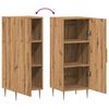 vidaXL Сайдборд, дъб артизан, 34,5x34x90 см, инженерно дърво