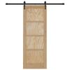 vidaXL Преплъзваща се врата ORKDAL Кафяво 73,5 x 198,5 см
