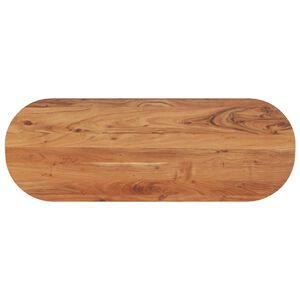 vidaXL Плот за маса, 110x40x3,8 см, овален, масивна акация