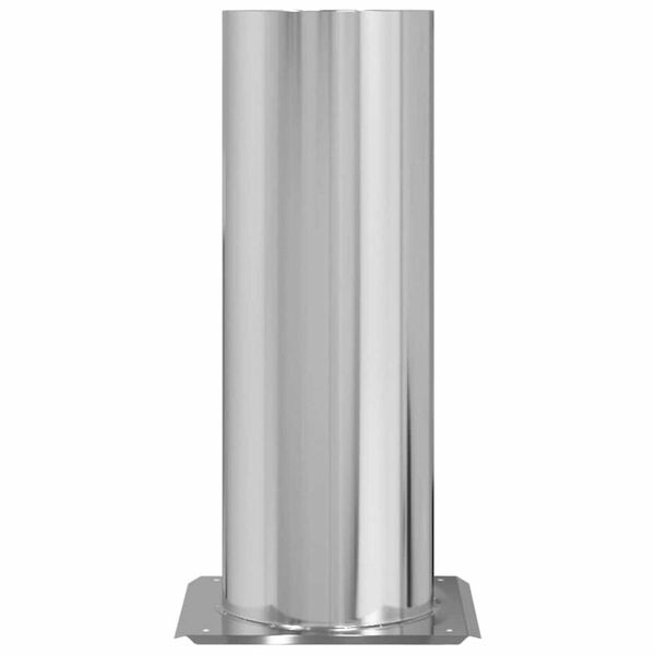 vidaXL Разширение на коминна глава Сребрист 29 x 29 x 50 см