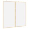 vidaXL Дъска с известия 80 x 80 x 1.4 см Борово дърво масив Бяло