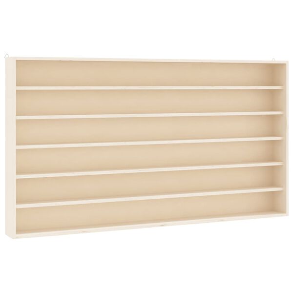 vidaXL Дървена колекционерска витрина с 6 рафта 100x9x55 см