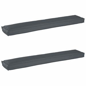 vidaXL Комплект възглавници за палет 2 pcs Антрацит 200 x 40 x 8 см