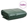 vidaXL Брезент зелен 5x8 м 650 г/м&sup2;