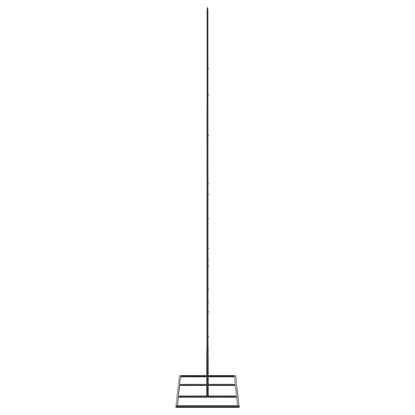 vidaXL Метална коледна елха за декорация черна 150 см