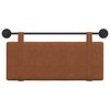 vidaXL Висяща табла Едноцветен Кафяво 110 x 55 x 5 см Антично PU