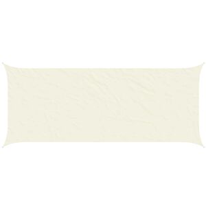 vidaXL Слънчево платно за сянка Кремаво 6 x 2,5 м