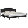 vidaXL Рамка за легло с таблото Черно 180 x 200 cm Изкуствена