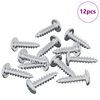 vidaXL Винт 12 pcs Сребрист M4 x 16 мм Стомана