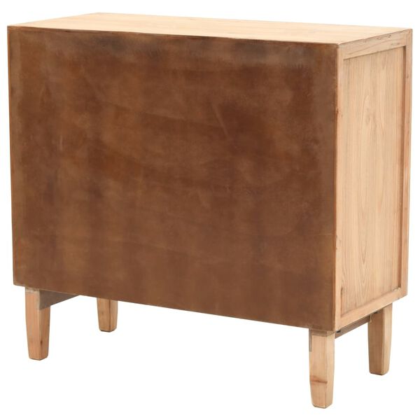 vidaXL ТВ шкаф, чам масив, 80x36x75 см