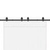 vidaXL Комплект механизъм за плъзгаща врата, 200 см, стомана, черен
