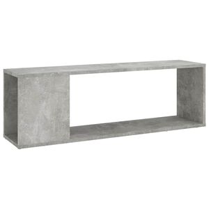 vidaXL ТВ шкаф, бетонно сив, 100x24x32 см, инженерно дърво