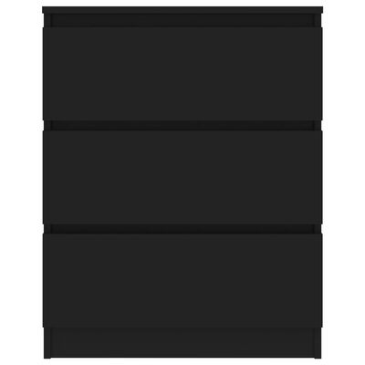 vidaXL Бюфет, черен, 60x33,5x76 см, ПДЧ