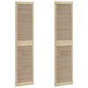 vidaXL Врата за шкаф с врата 2 бр. Натурално 201 x 2,1 x 49,5 см