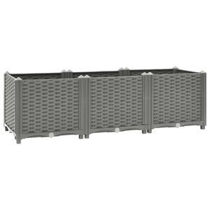 vidaXL Повдигната леха, 120x40x38 см, полипропилен