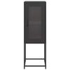 vidaXL Шкаф черен 36x39x107 cm Студено валцувана стомана
