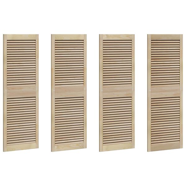 vidaXL Врата за шкаф с врата 4 pcs Естествен 140.5 x 2 x 59.5 см