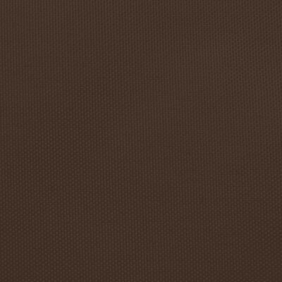 vidaXL Платно-сенник, Оксфорд текстил, квадратно, 5x5 м, кафяво