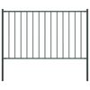 vidaXL Ограден панел Woerden със стълбове, стомана 1,7x1,25 м, антрацит
