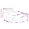 vidaXL LED кутия за пружини с легло с LED Таупе 120 x 200 cm текстил